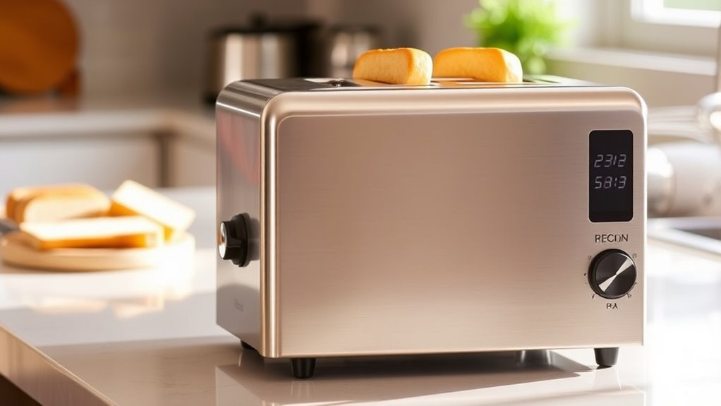 choose easy to clean safe toaster
