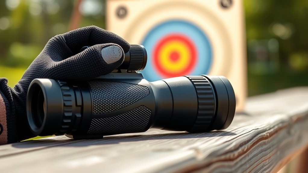 choosing a target archery monocular