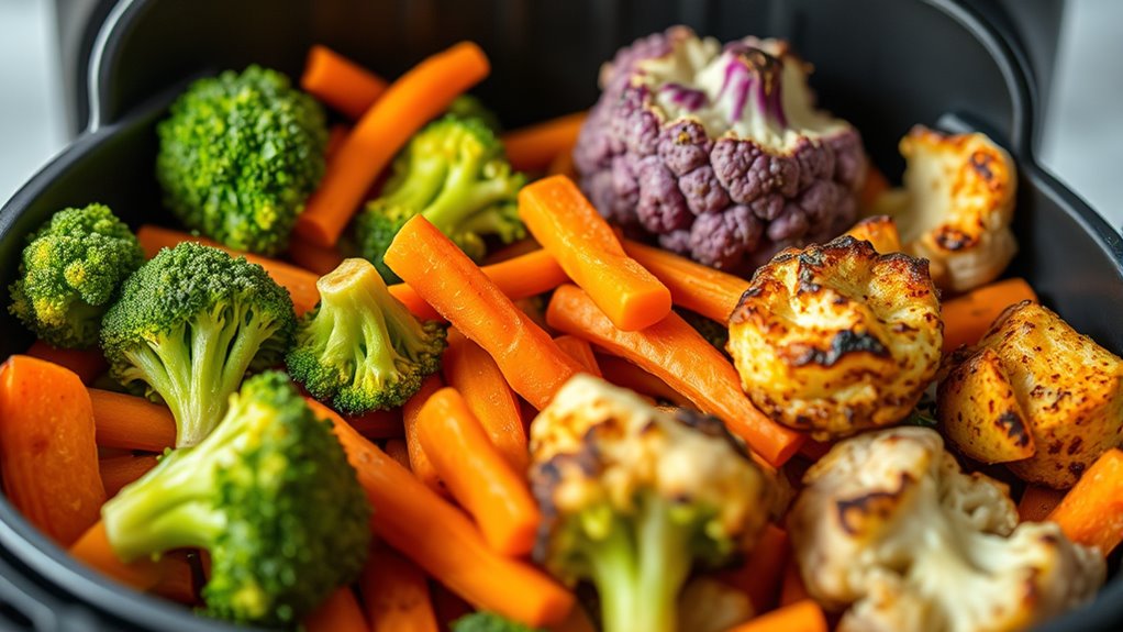 choosing crispy frozen veggies