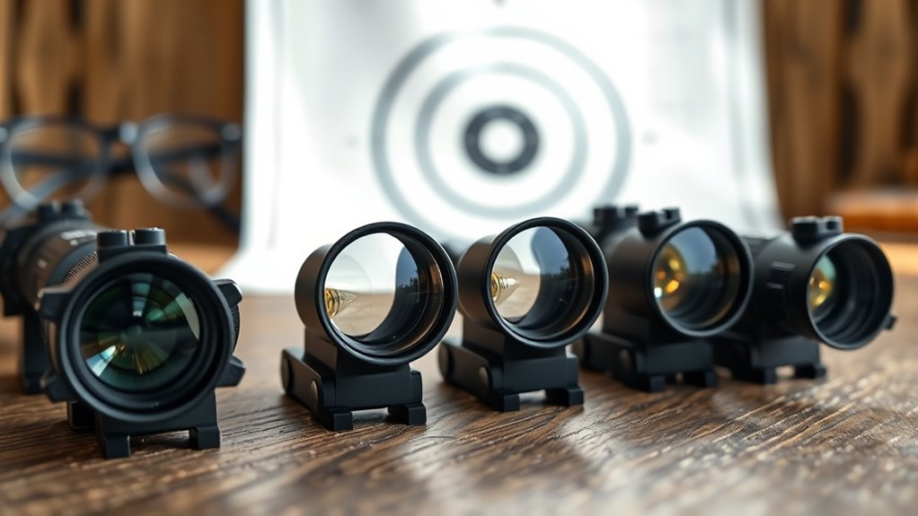 clear reticle bright coating