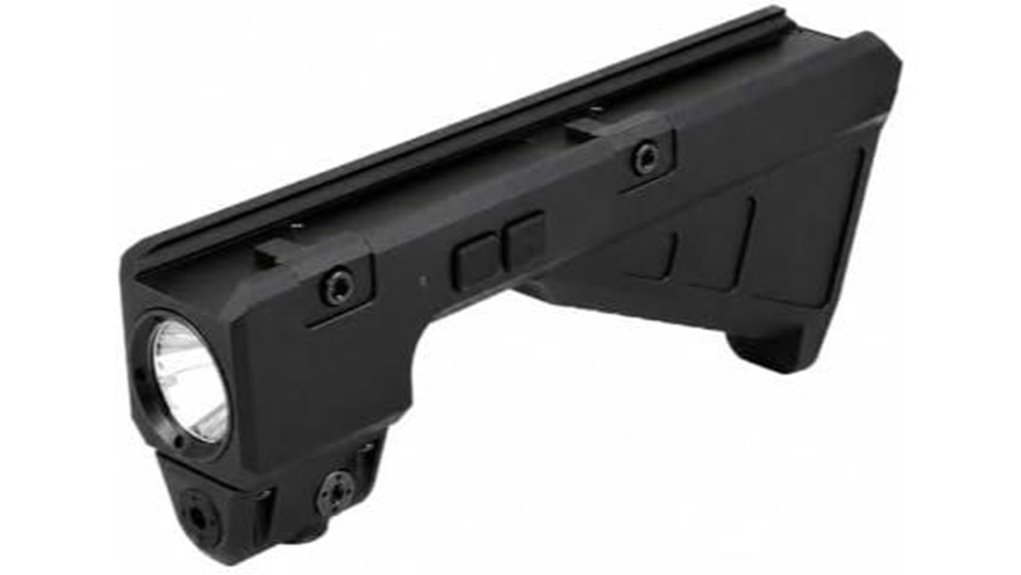 combined foregrip flashlight laser