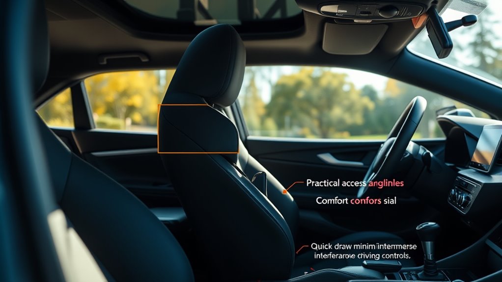 comfort accessibility security concealment