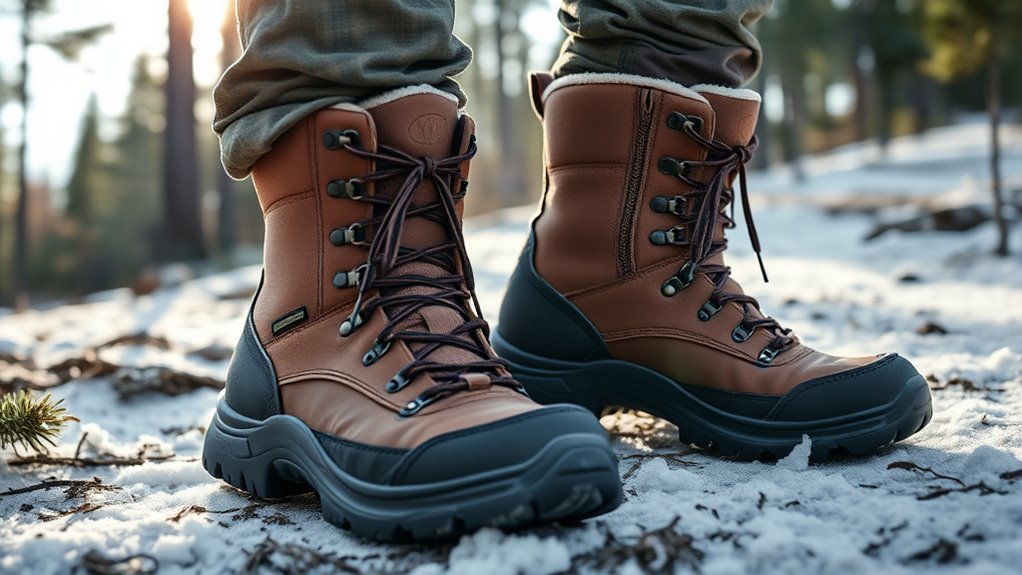 comfortable adjustable insulated boots