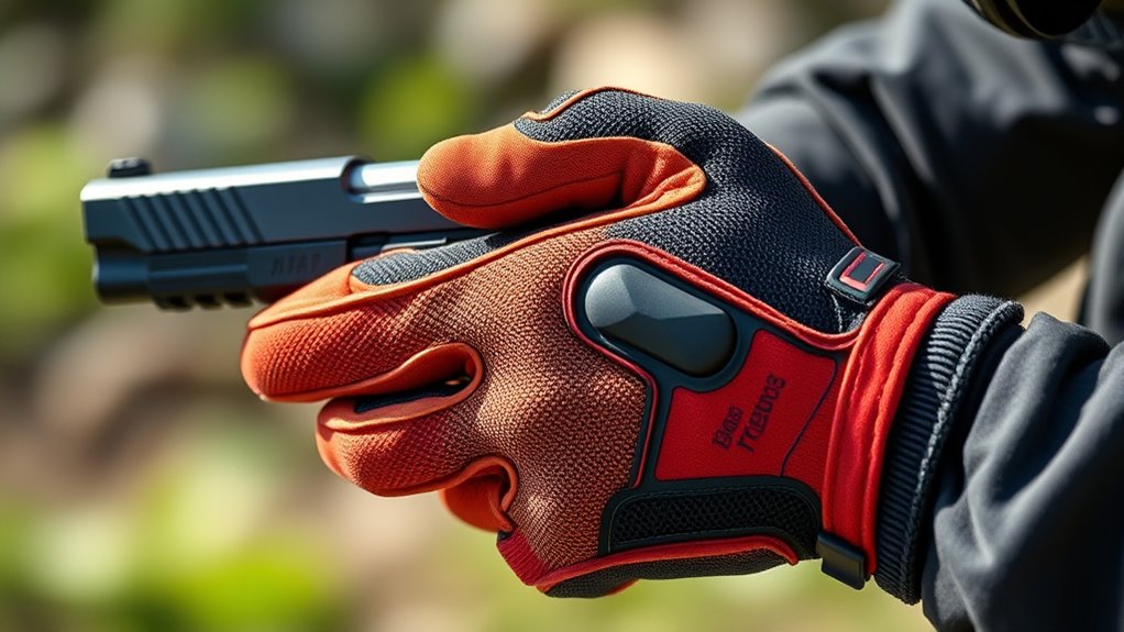 comfortable protective shooting gloves