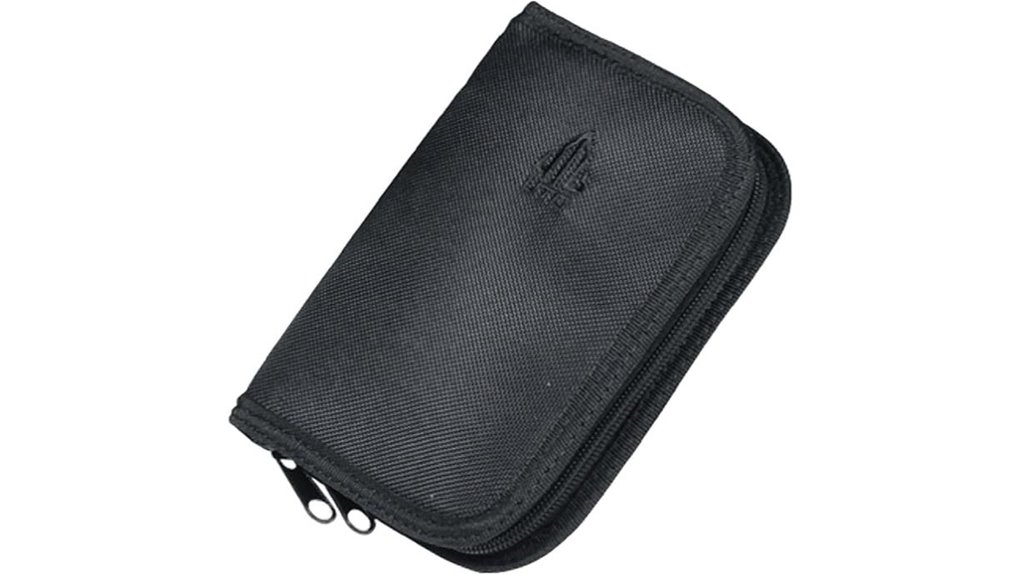 compact black handgun case
