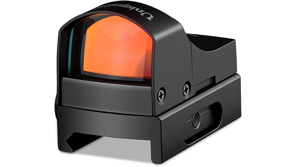 compact black red dot