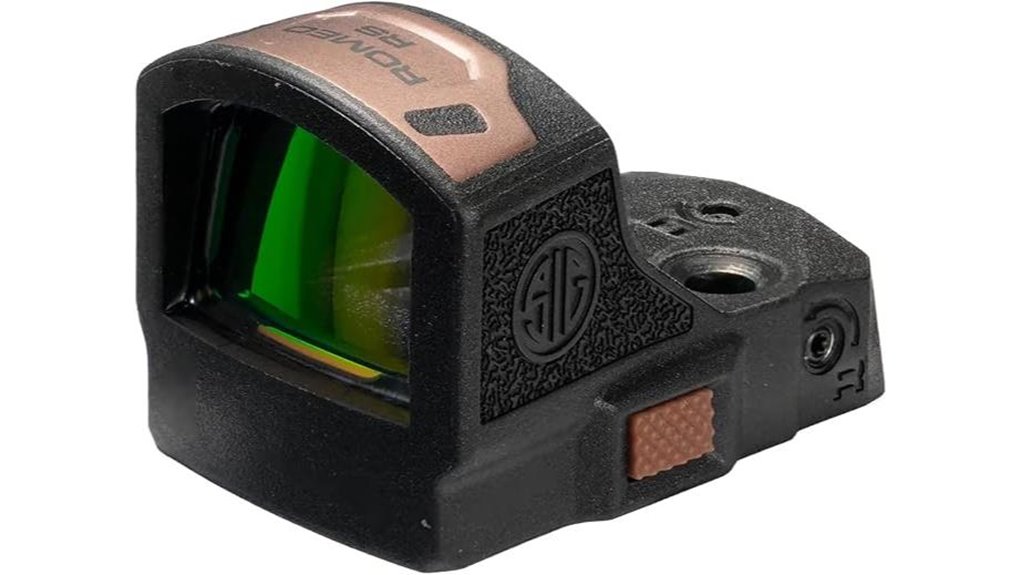 compact red green dot sight
