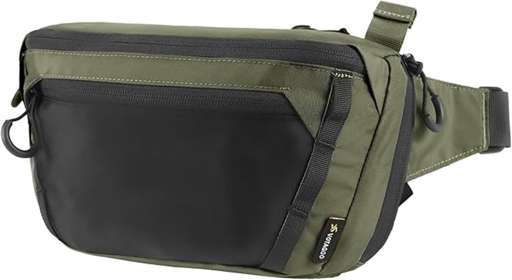 concealed fanny pack green