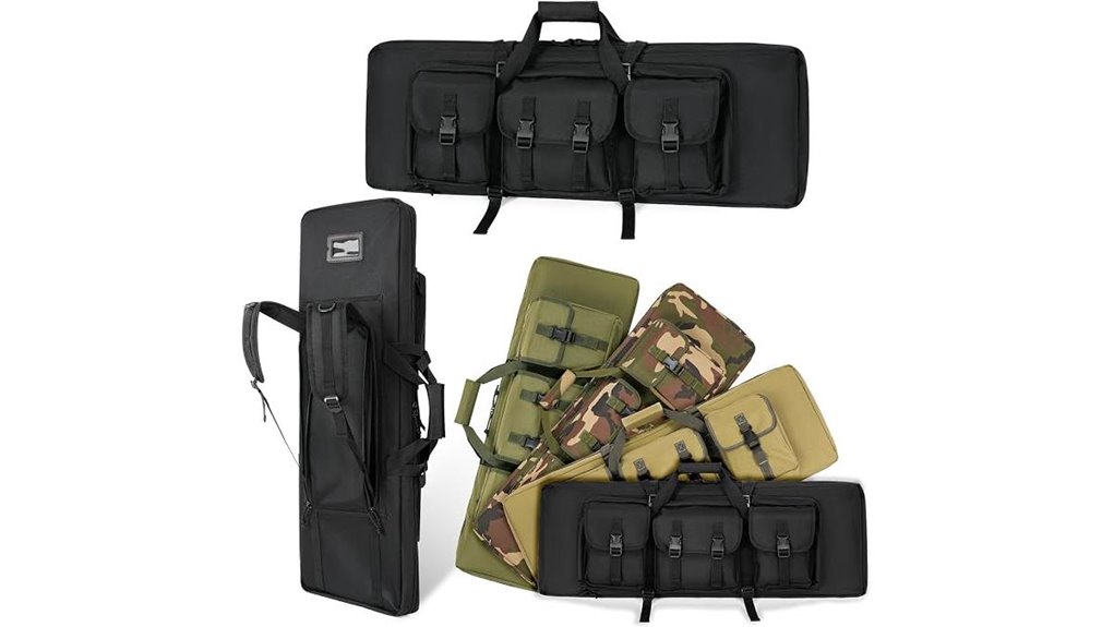 double rifle soft gun case