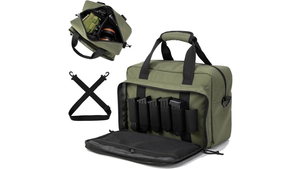 dual pistol range bag