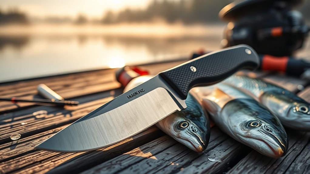 durable ergonomic fishing knife
