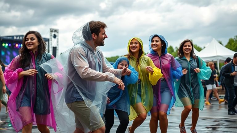 festival rain ponchos list