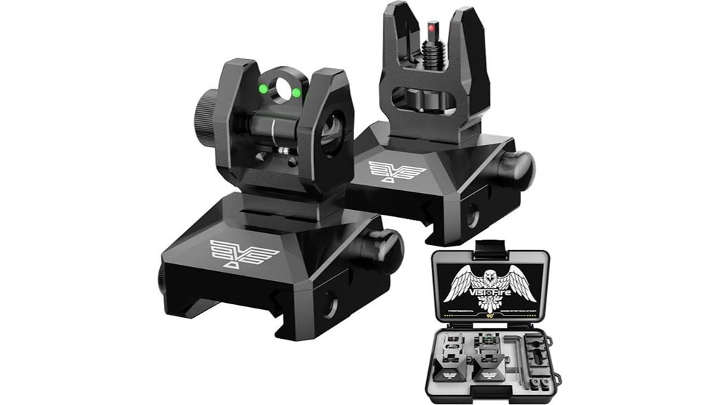 fiber optic flip up sights