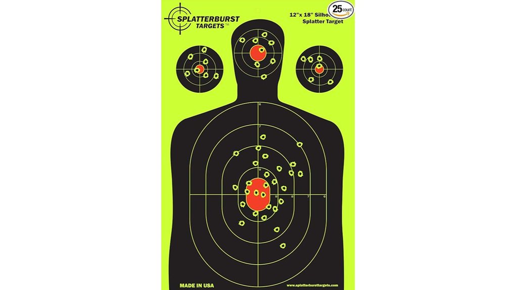 fluorescent 12x18 silhouette targets