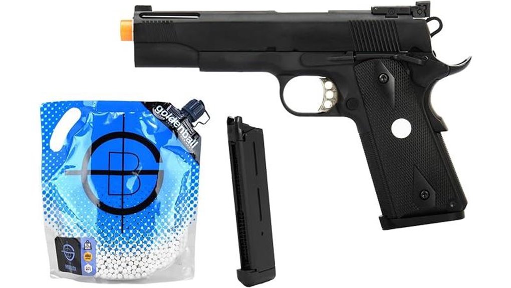high fps metal airsoft pistol