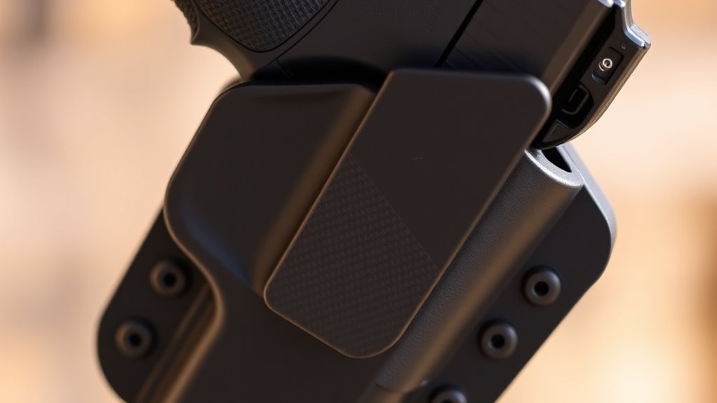 holster fit material retention