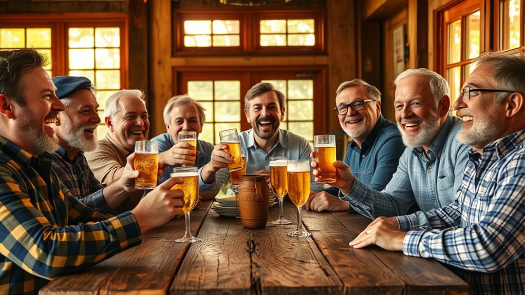 humorous man toasts upcoming year