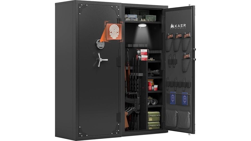 large biometric gun safe