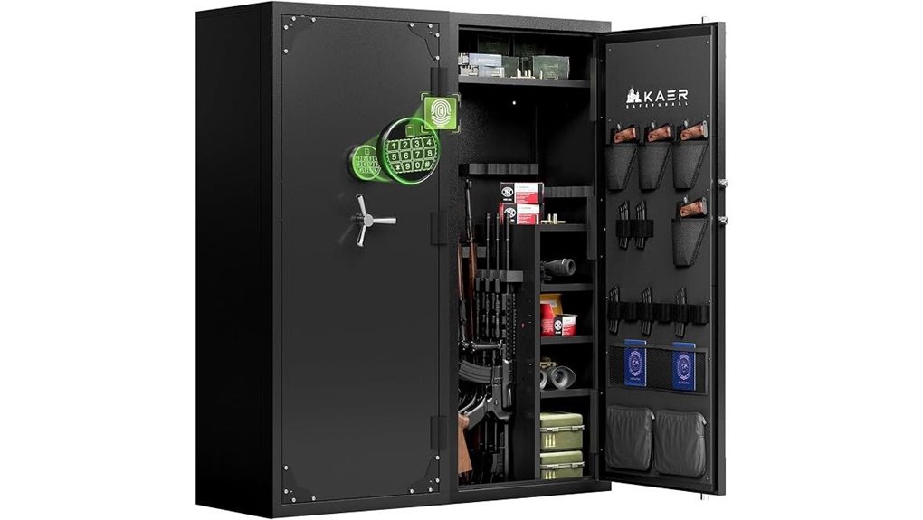 large biometric gun safe