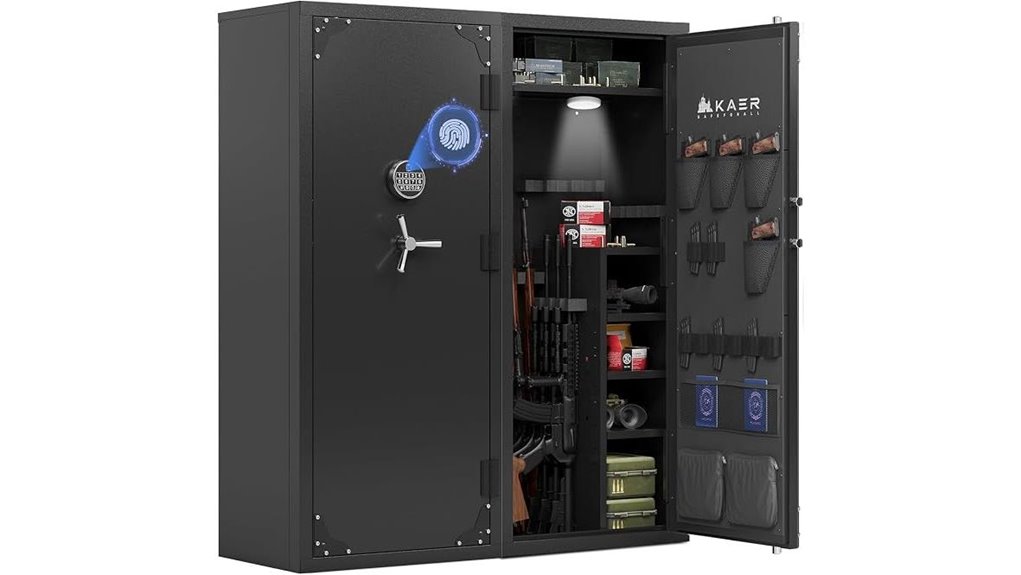 large biometric gun safe