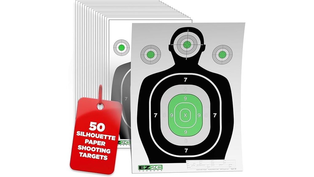 large paper shooting target