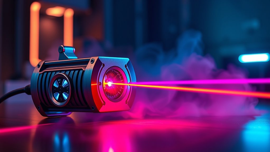 laser light mounting battery