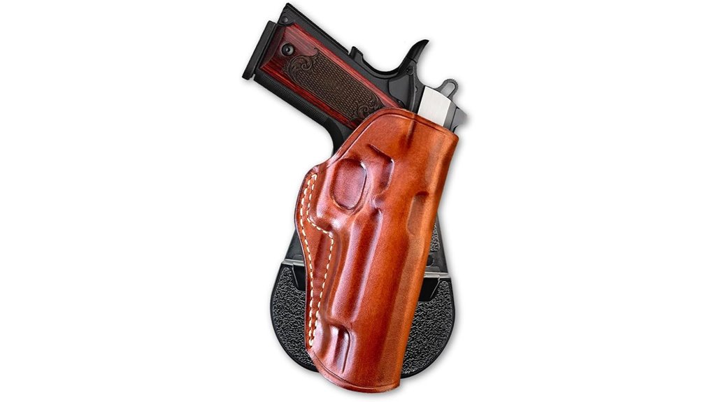 leather paddle holster for browning