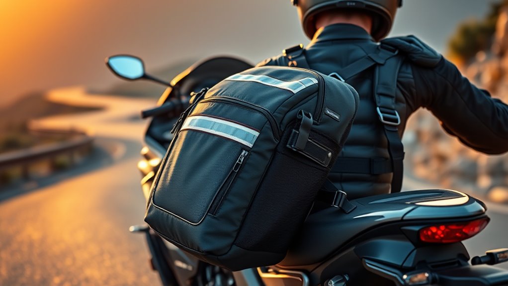 motorcycle riding backpack essentials