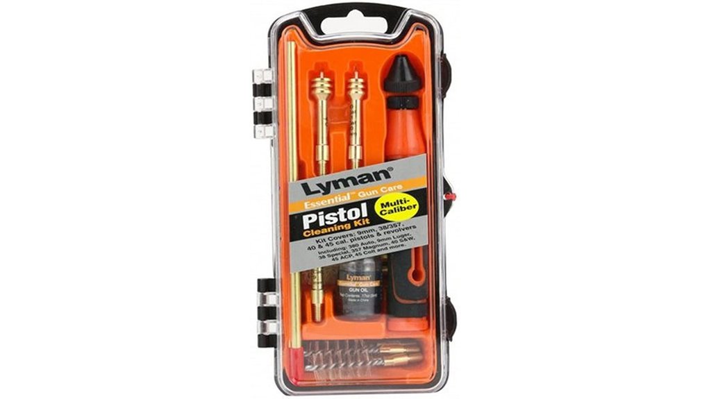 multi caliber pistol cleaning kit