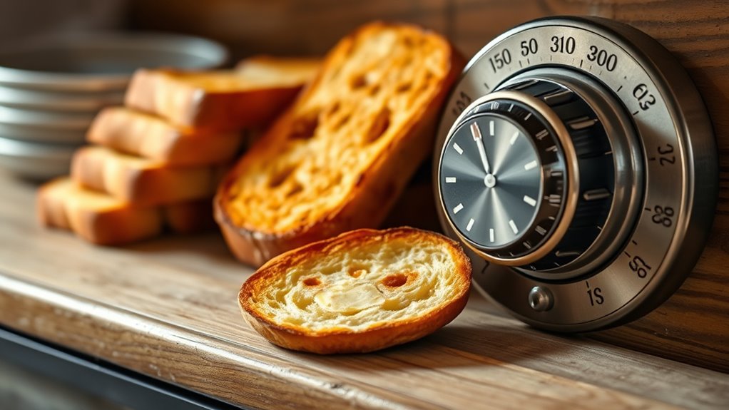 optimal bread toasting temperatures