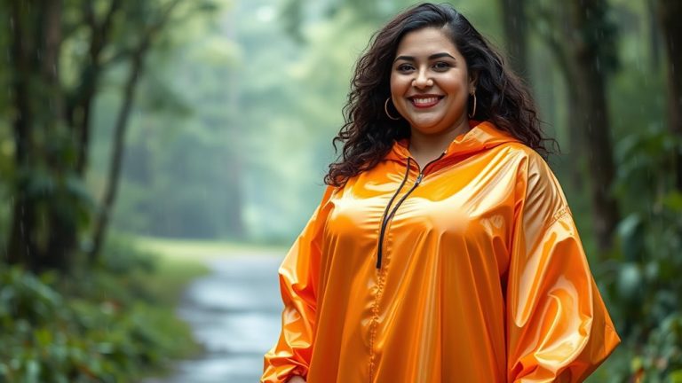 plus size rain ponchos