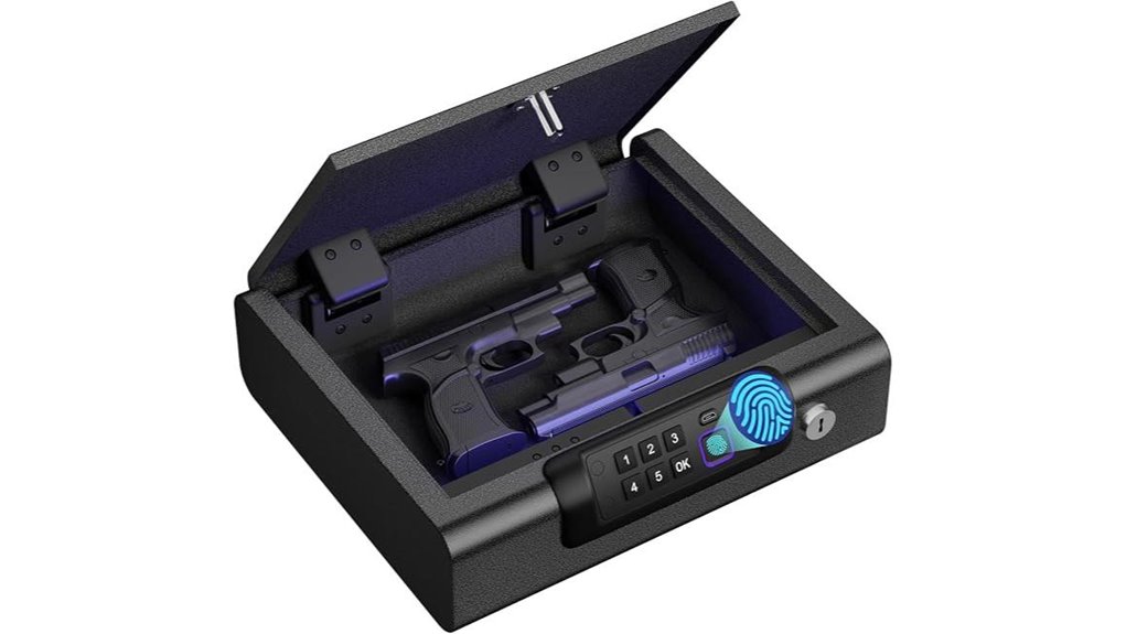 portable biometric gun safe