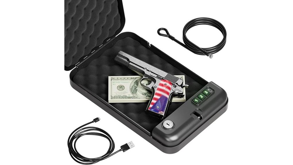 portable electronic pistol safe