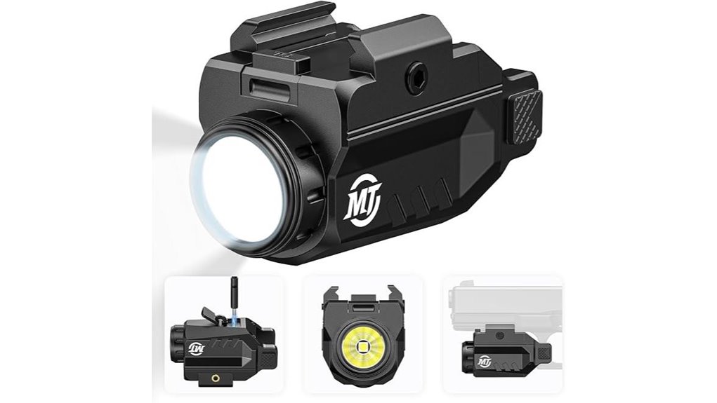 rechargeable 1000 lumens pistol light
