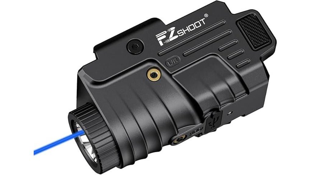 rechargeable pistol light laser