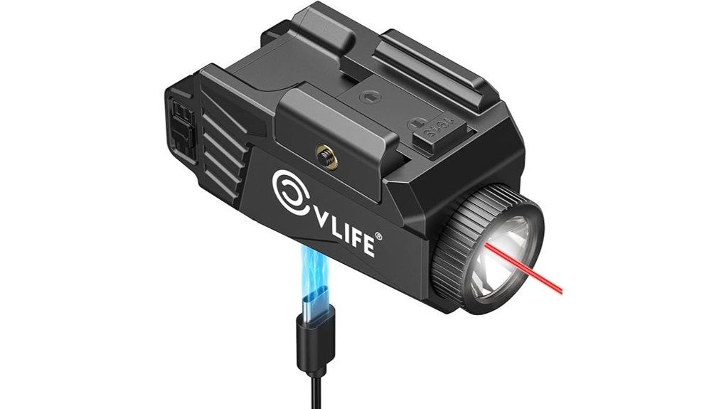rechargeable pistol light laser
