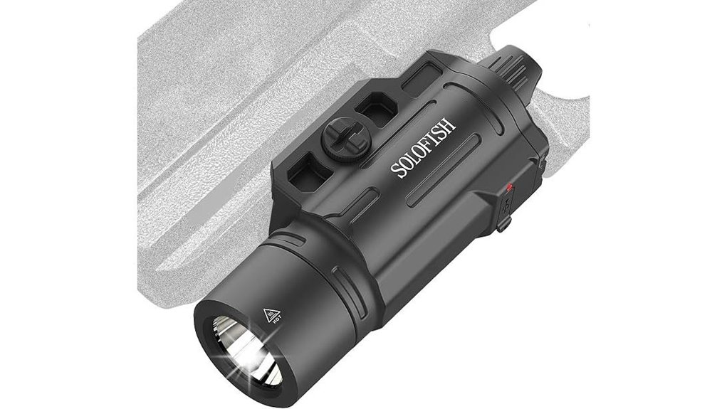 rechargeable tactical pistol light
