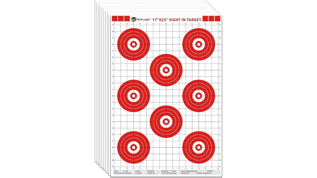 red bullseye shooting target