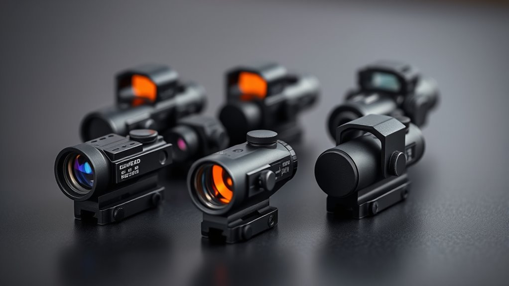 reticle battery compatibility brightness