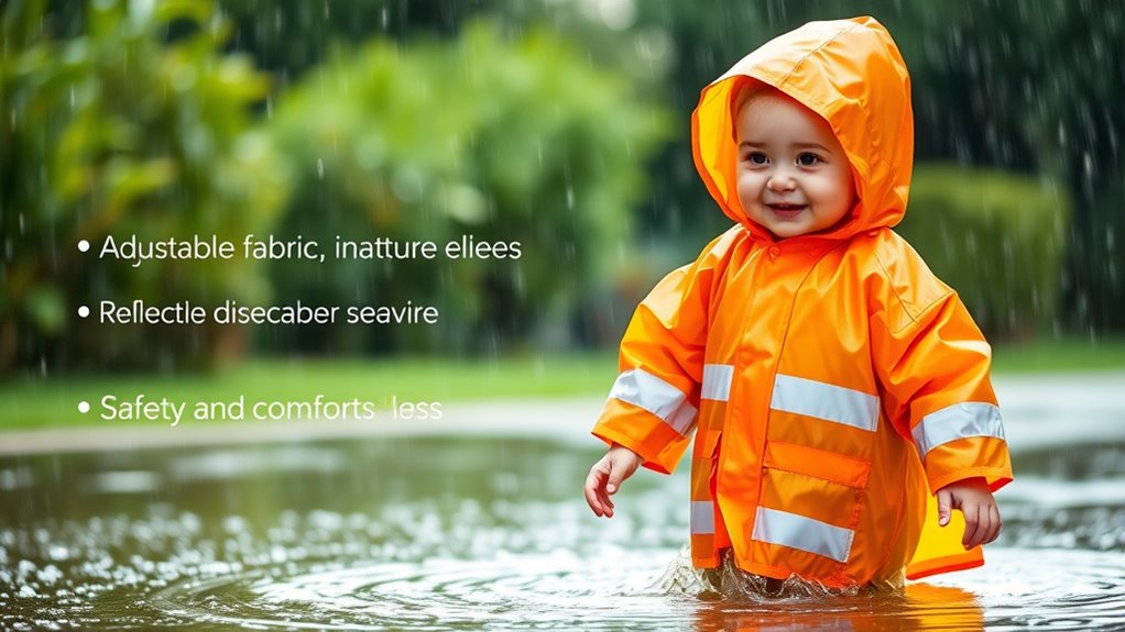 safe comfortable toddler rain poncho
