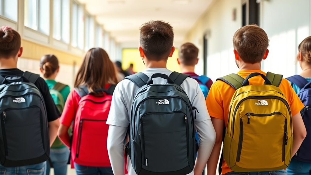school backpack size and features