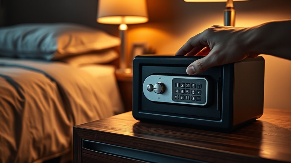 secure accessible bedside safe
