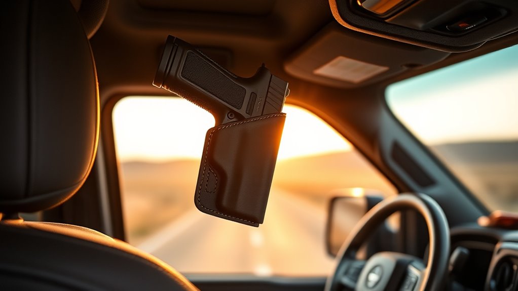 secure accessible firearm holster