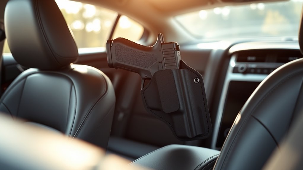 secure accessible vehicle holster