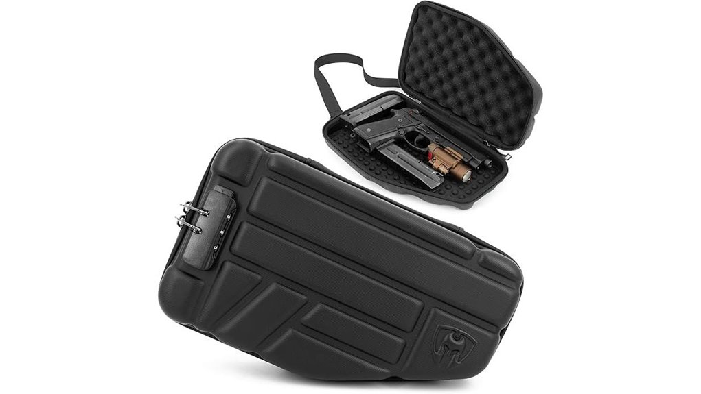 secure foam pistol case