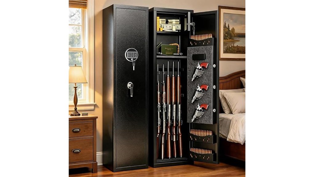 secure rifle and pistol storage