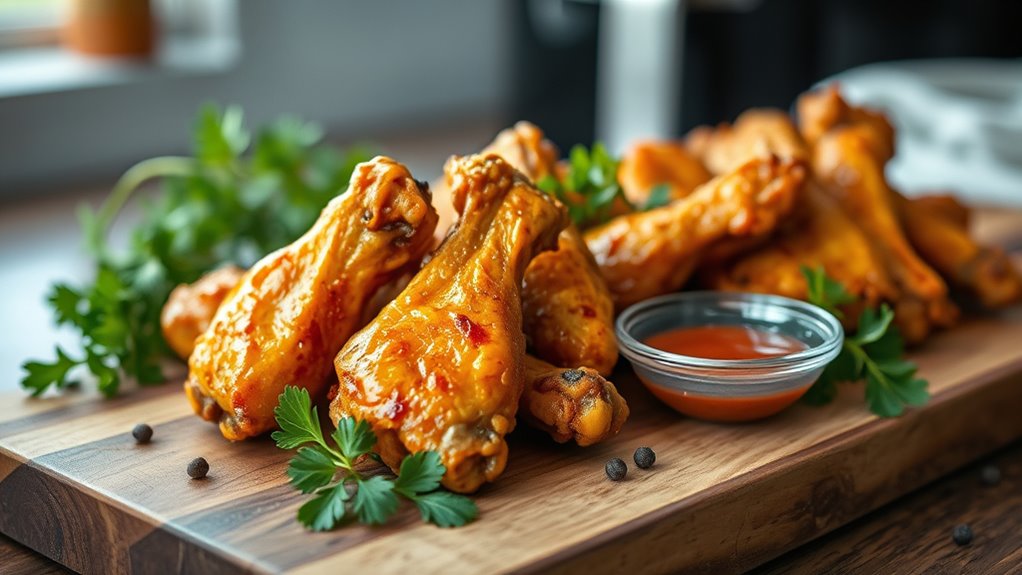 selecting and preparing chicken wings