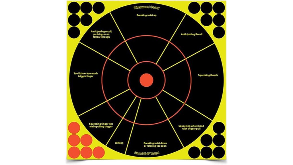 self adhesive bullseye targets