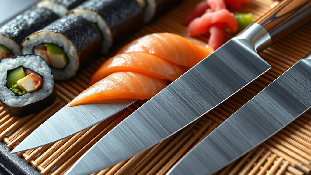 sharp comfortable sushi knife