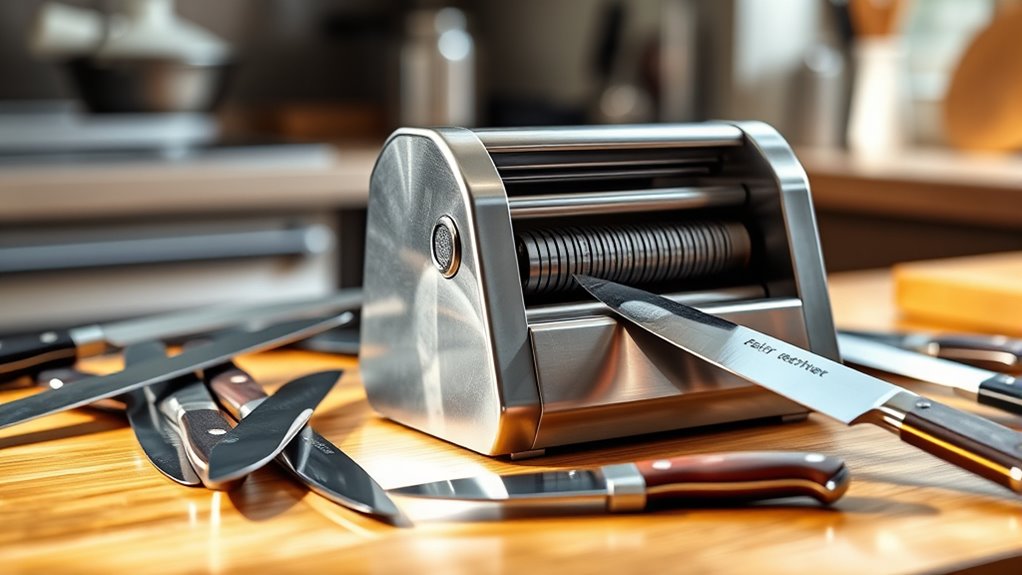 sharpener features and safety